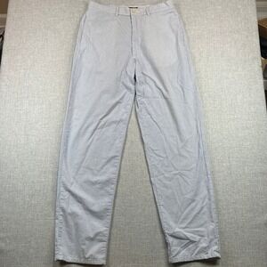 Vintage 80s Polo Ralph Lauren Seersucker Pants Men 34x34 Blue USA Prep Coastal
